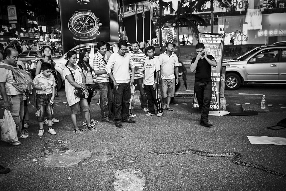 Malaysia, 2012. A street scene in Kuala Lumpur.