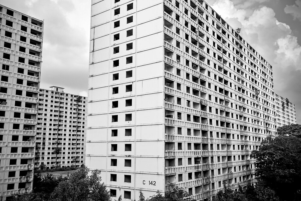 Malaysia, 2012. Abandoned buildings in Kuala Lumpur.